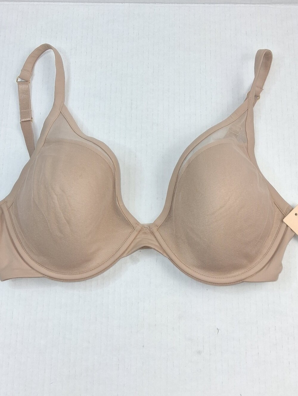 ThirdLove Classic Uplift Mesh Punge Taupe Underwire Bra 34D